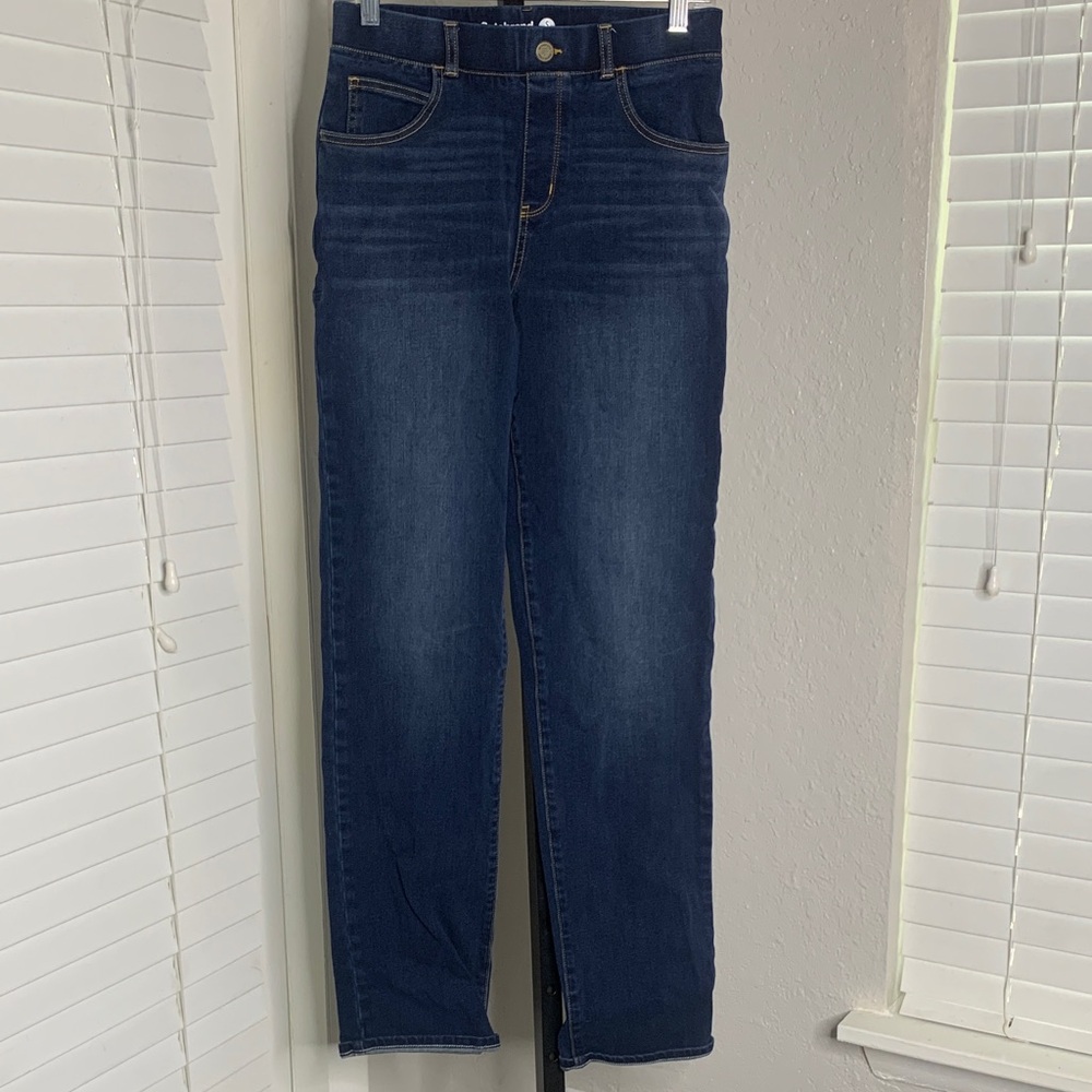 Betabrand comfort stretchy cotton blend jeans small long